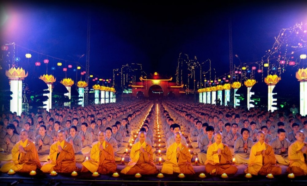Celebrando a Buda en Vietnam. 